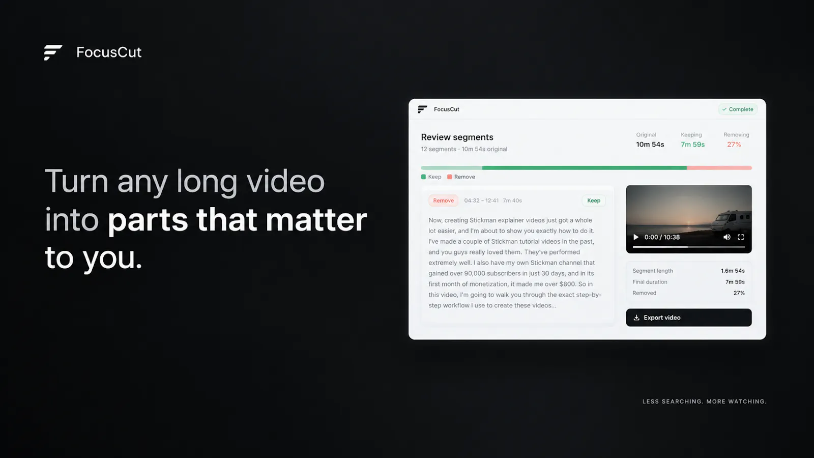 FocusCut screenshot 1