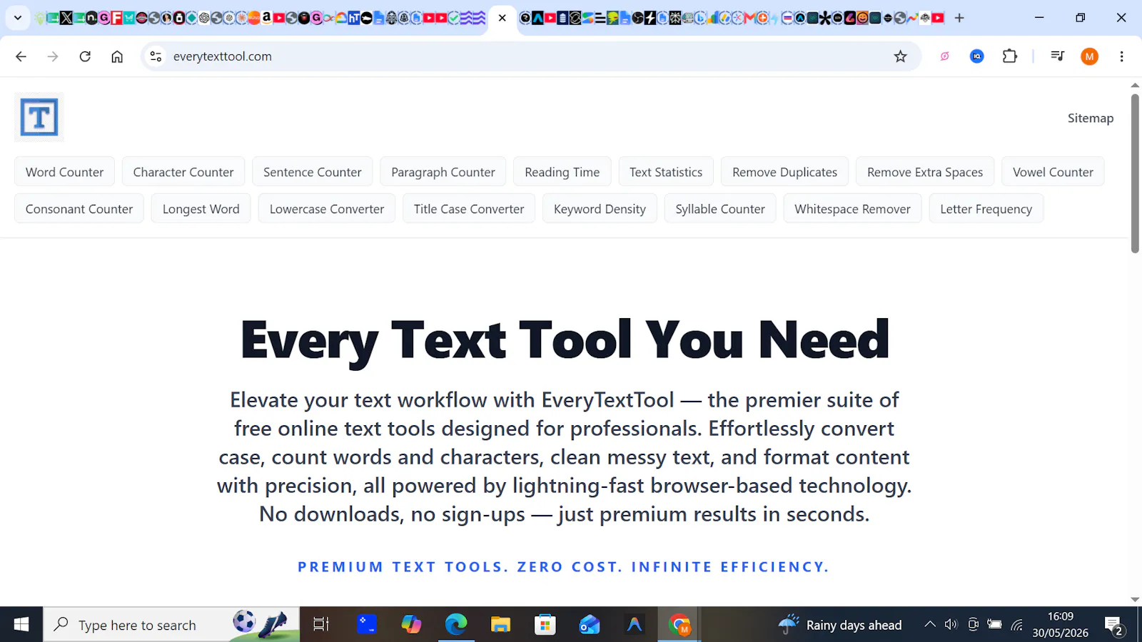 Everytexttool.com screenshot 1