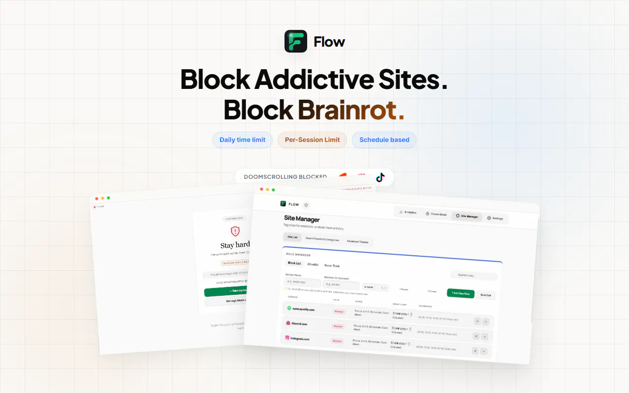 Flow - Website Blocker & Habit Tracker gallery image
