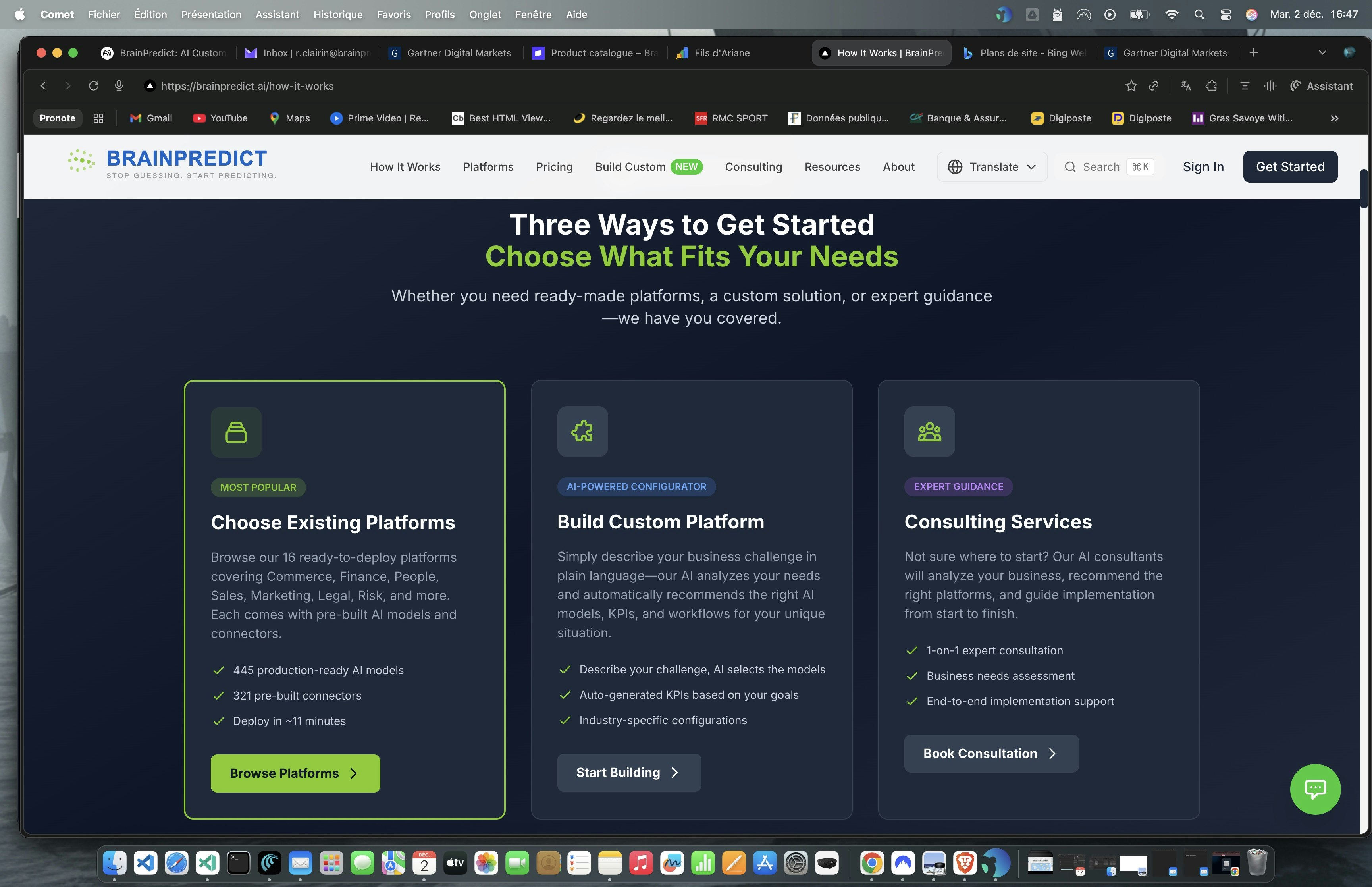 BrainPredict - Screenshot 2 showing product features and functionality