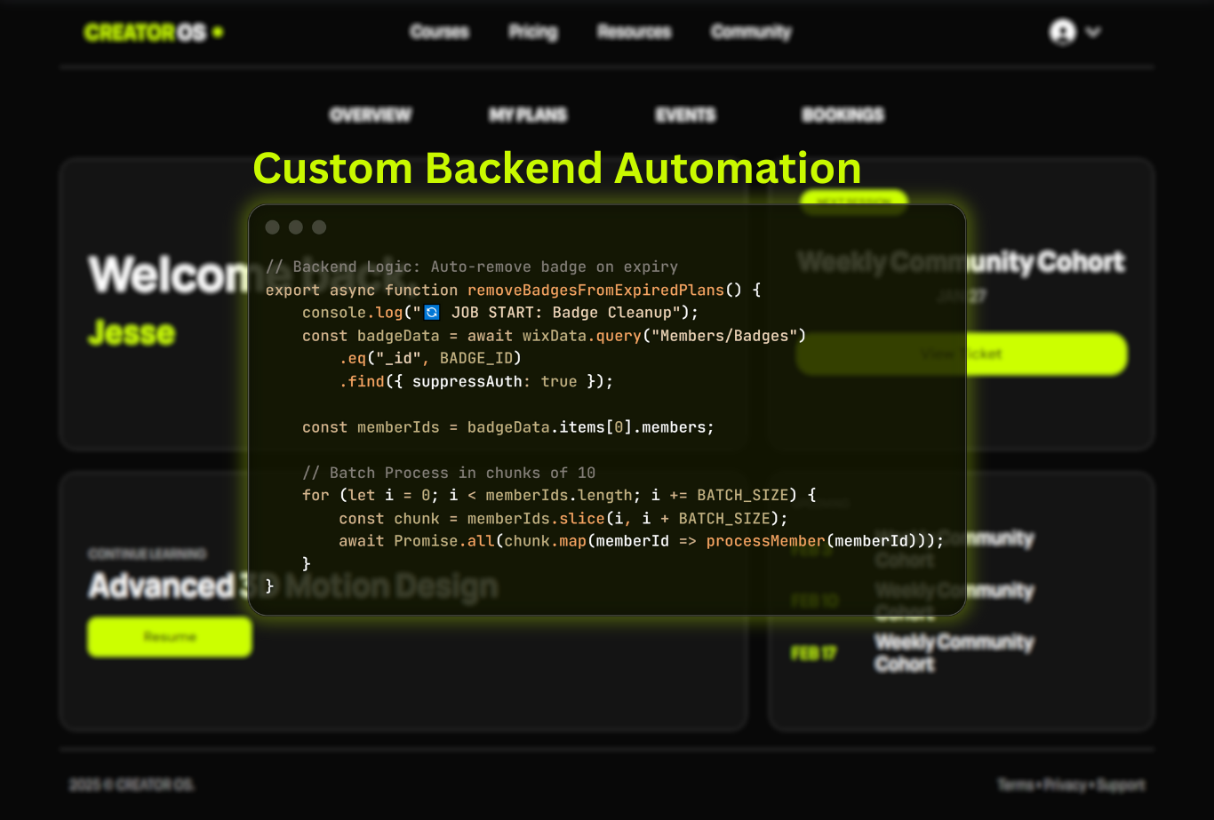 Creator OS - Screenshot 3 showing product features and functionality