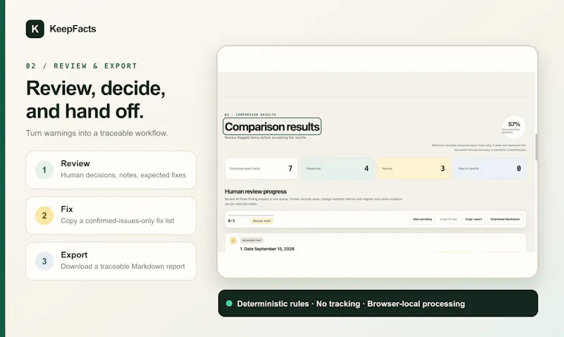 KeepFacts screenshot 3