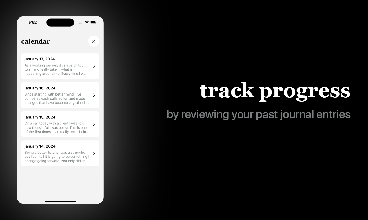 Média meilleur esprit - Application quotidienne de construction d'habitudes et de journal pour l'auto-amélioration 4