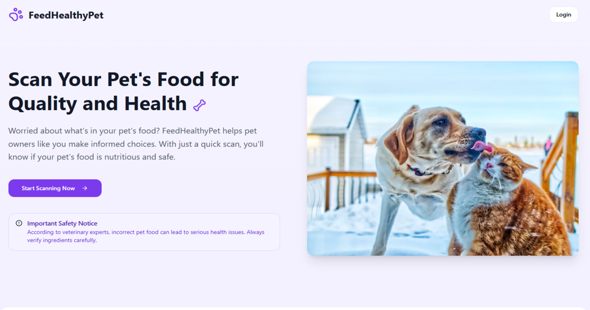 FeedHealthypet：分析寵物食品 - 迅速掃描寵物食品以找到最佳的寵物選擇 media 1