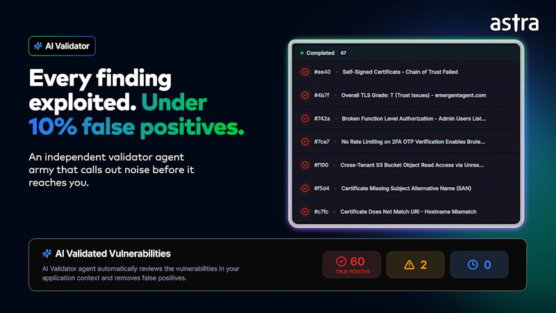Astra Autonomous Pentest screenshot 4