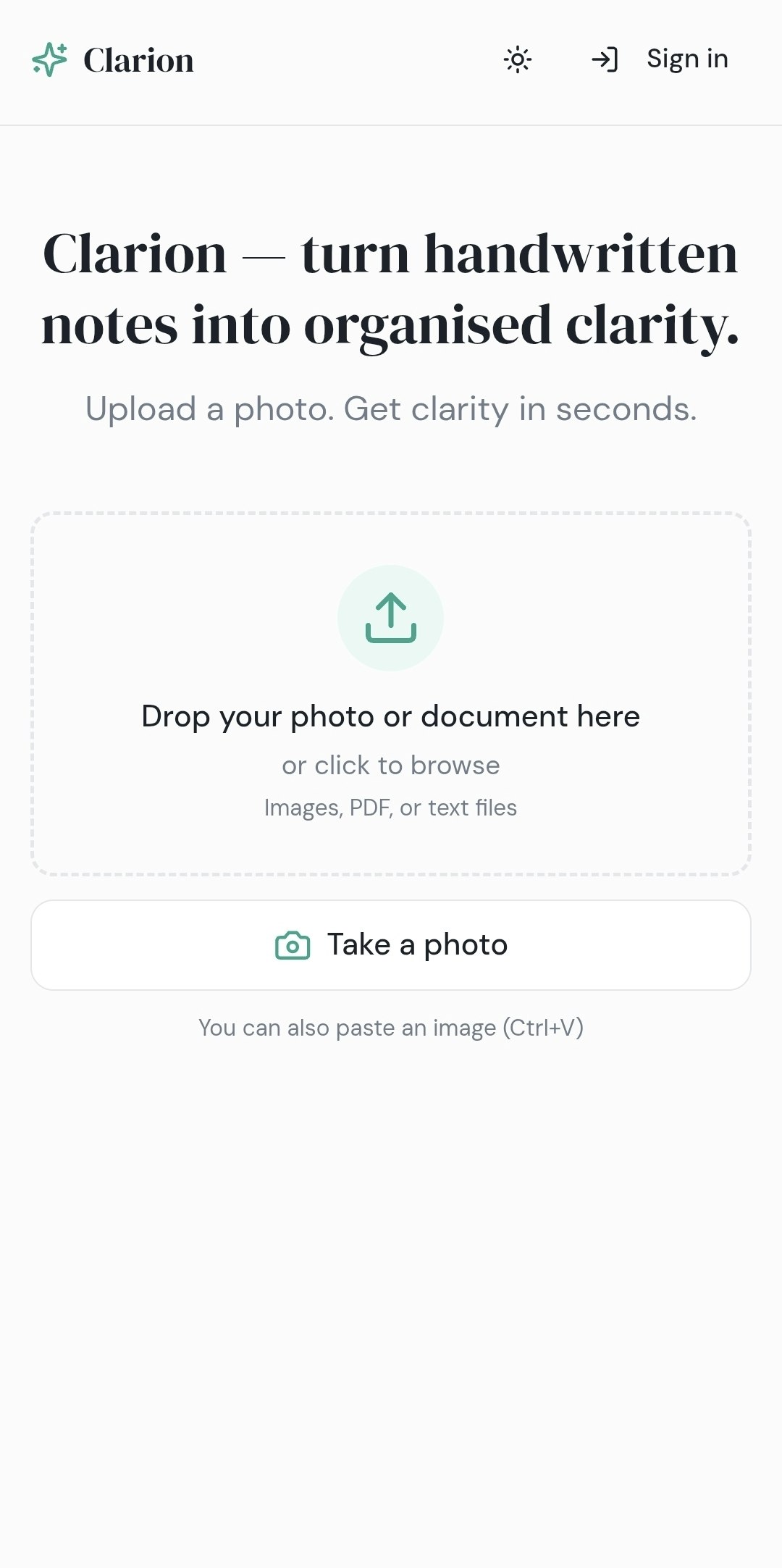 Clarion - Screenshot 3 showing product features and functionality