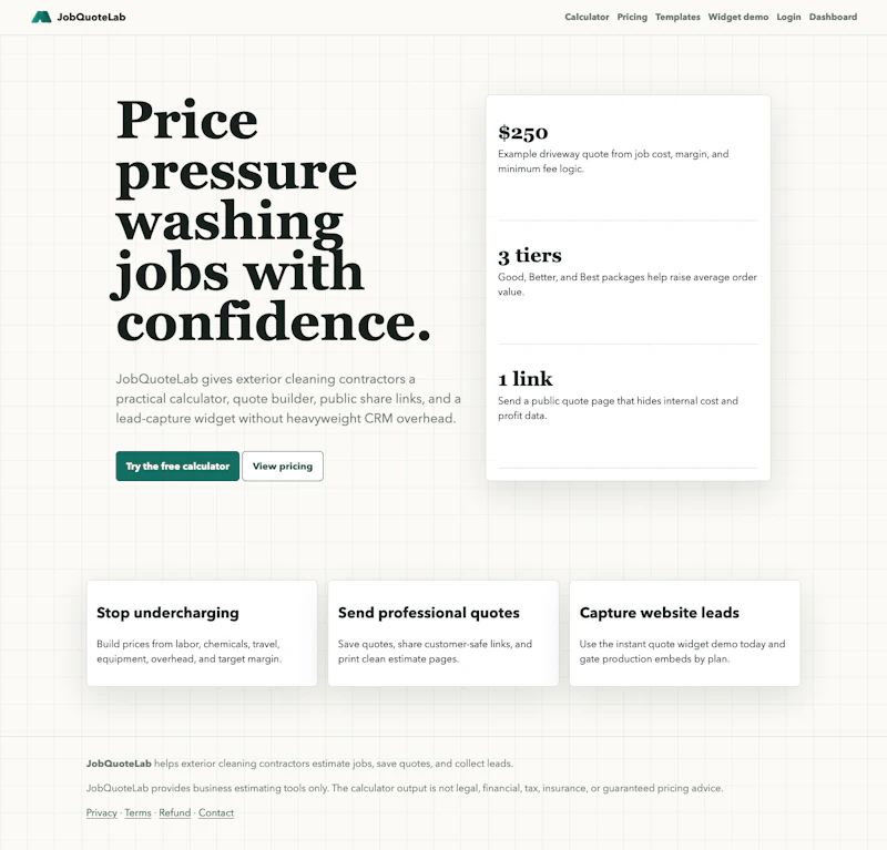 JobQuoteLab screenshot 1