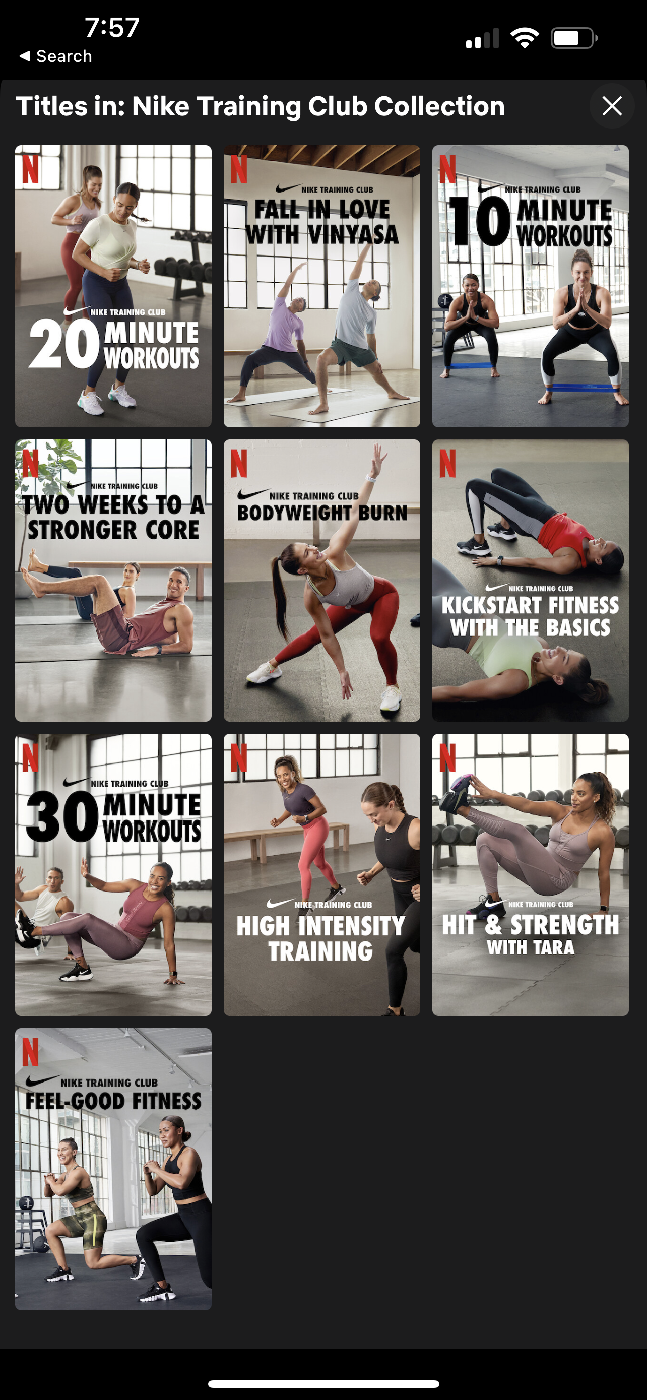 Nike Training Club on Netflix media 4