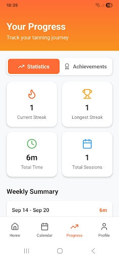 Sun Tan Tracker - Screenshot 3 showing product features and functionality