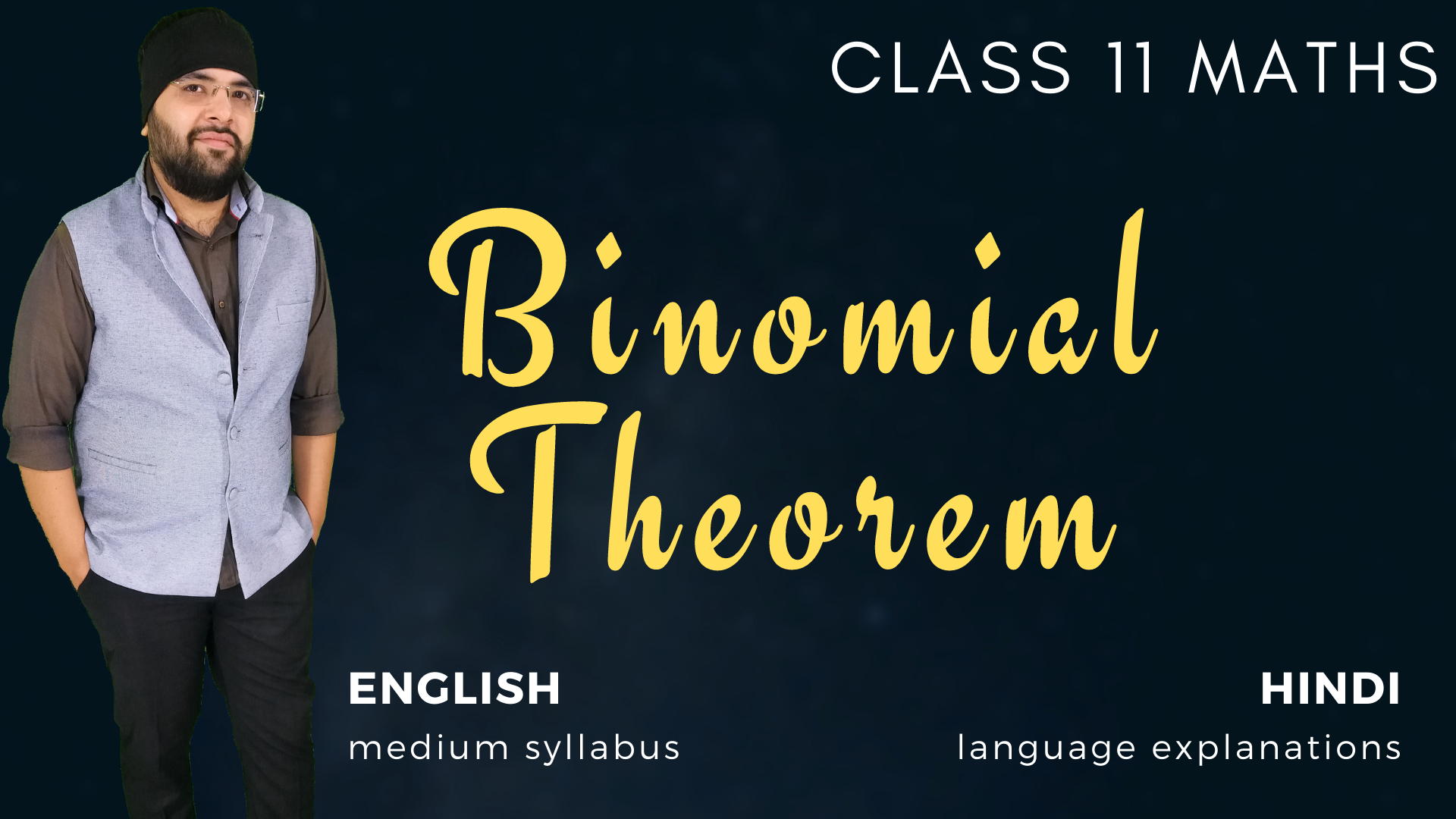 Binomial Theorem Class 11 Maths