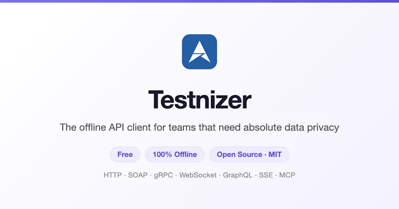 Testnizer — The offline API client screenshot 1