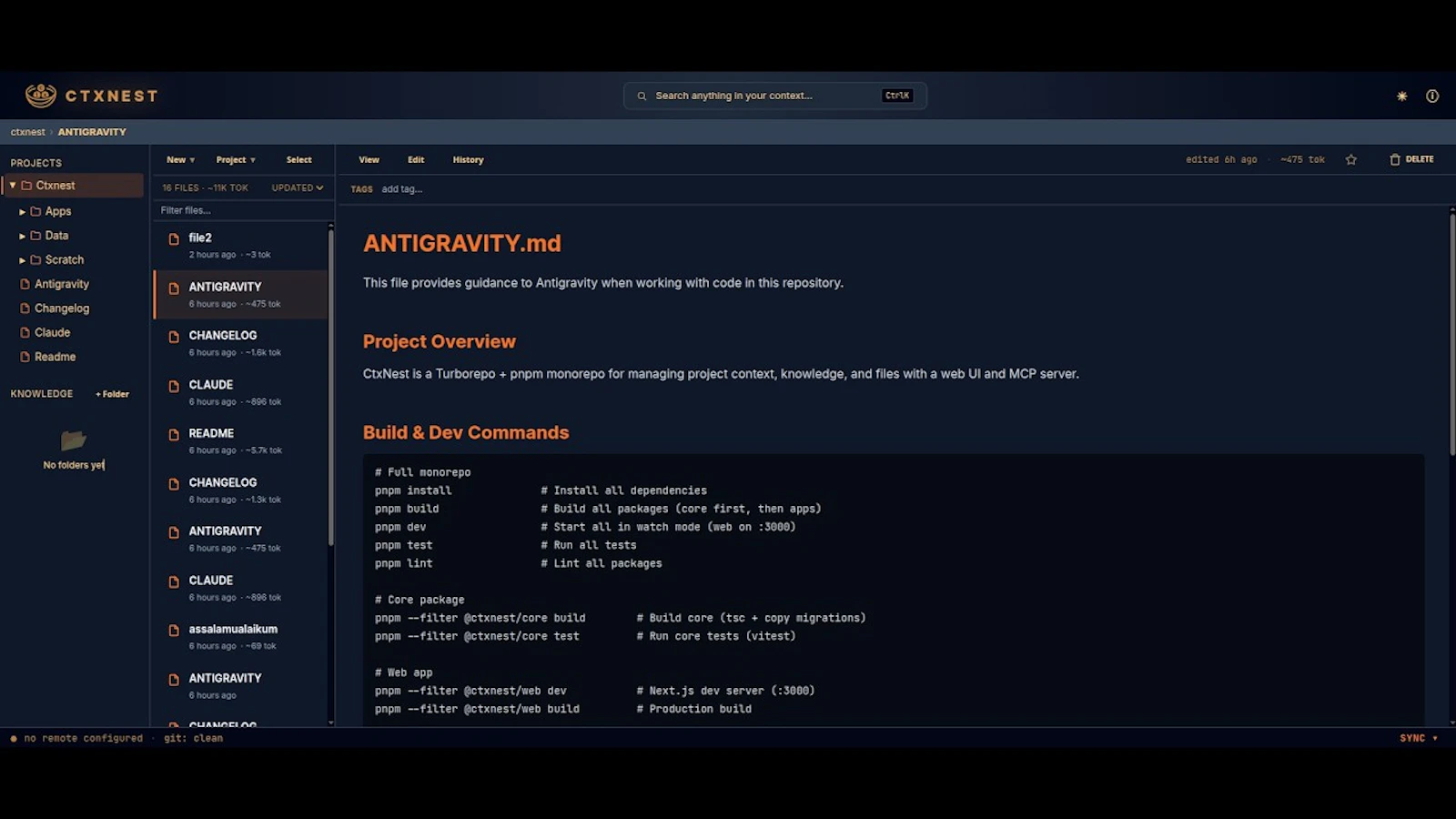 ctxnest screenshot 1 (video preview)