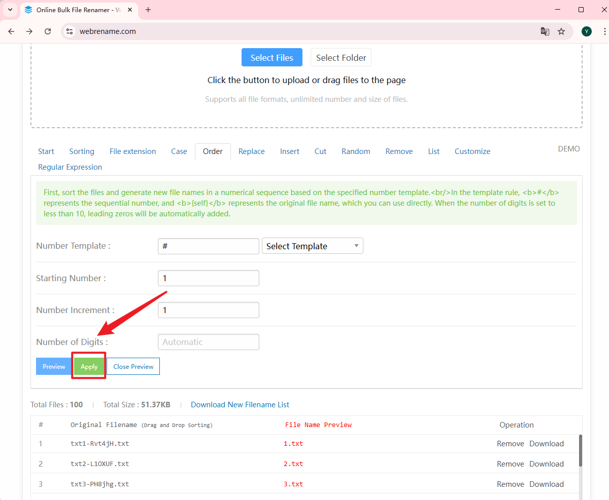 وسائط WebRename - ملف السائبة عبر الإنترنت Renamer 3