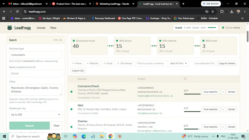 LeadFrogg screenshot 4