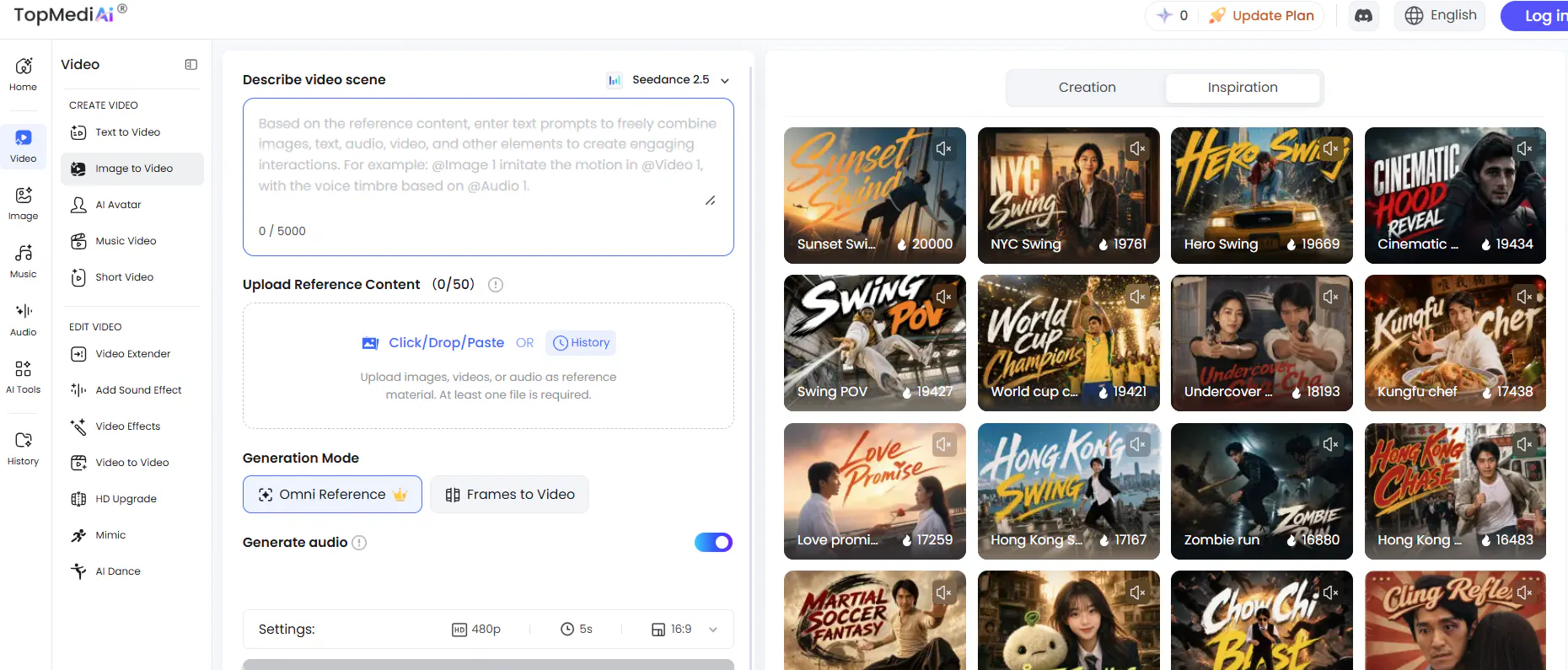 Seedance 2.5 Live on TopMediai gallery image