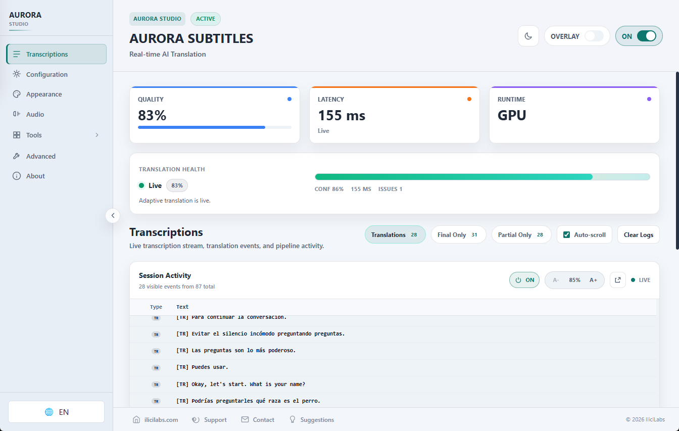 Aurora Subtitles gallery image