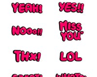 Handy Word Reaction Stickers for iMessage media 3