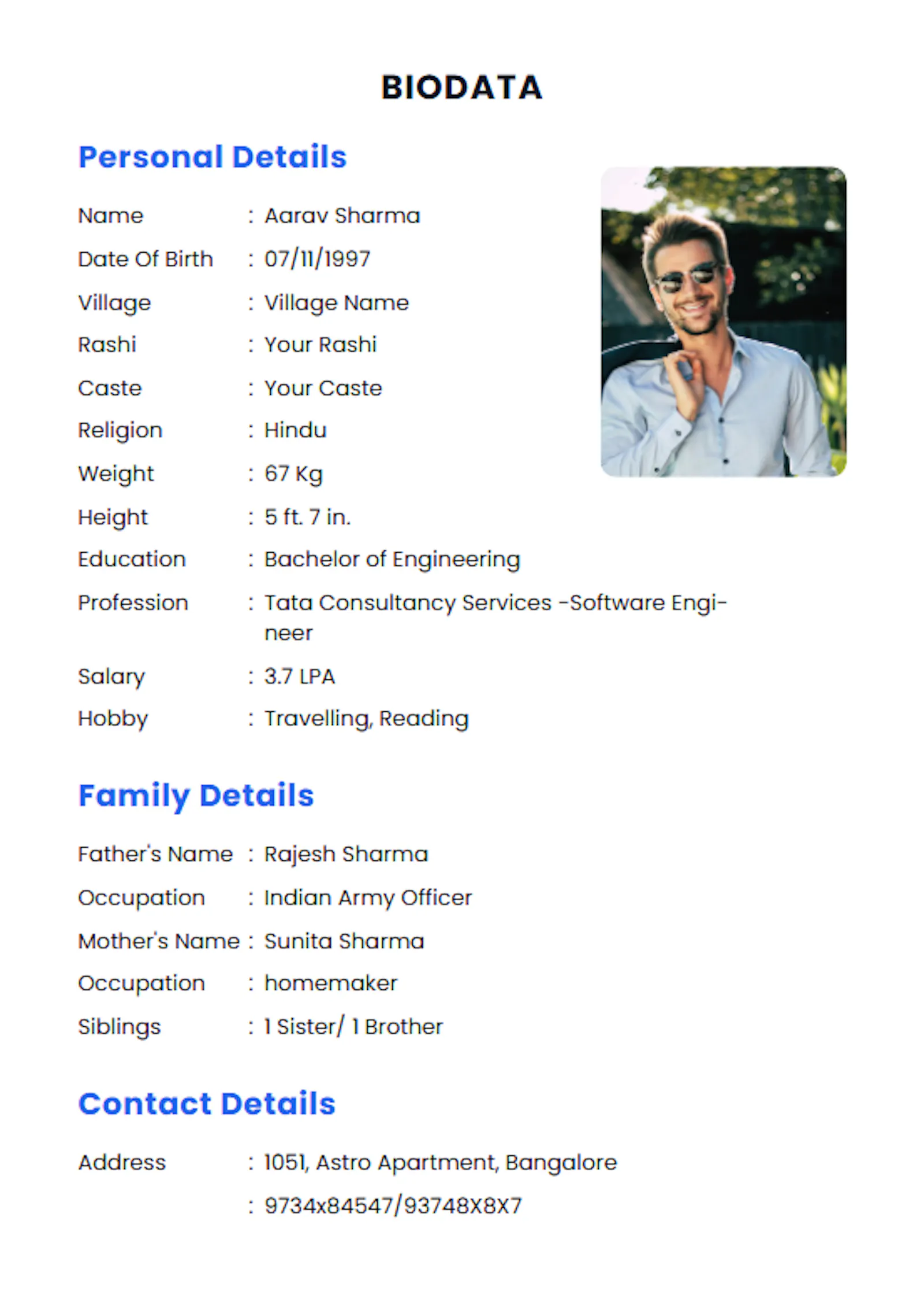 CreateMyBiodata screenshot 1