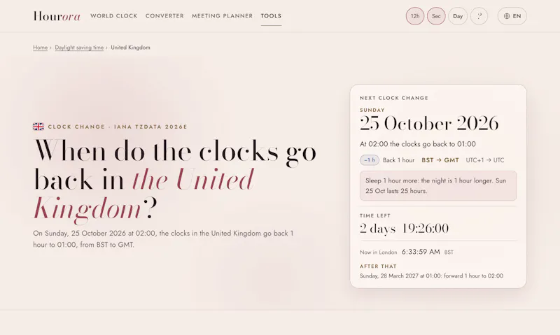 Hourora screenshot 3