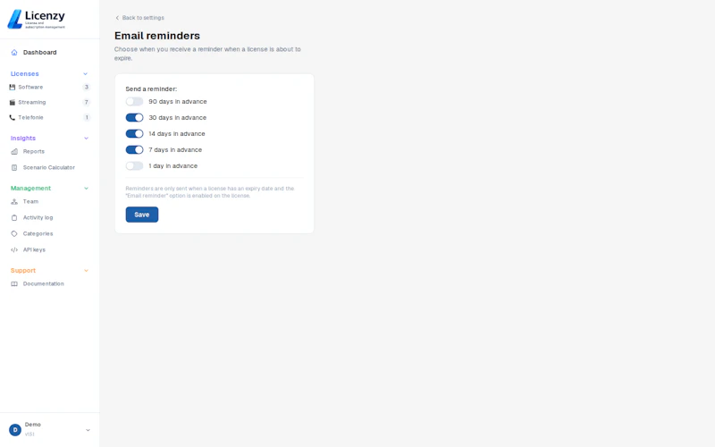 Licenzy screenshot 5