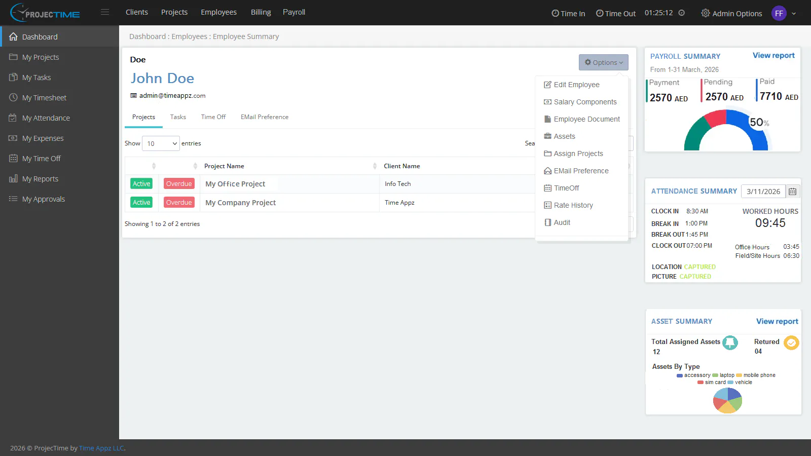 ProjecTime by TimeAppz screenshot 7