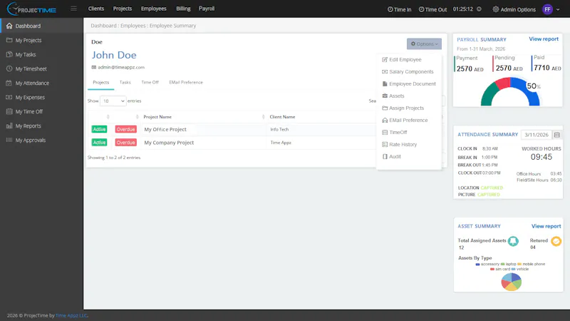 ProjecTime by TimeAppz screenshot 7