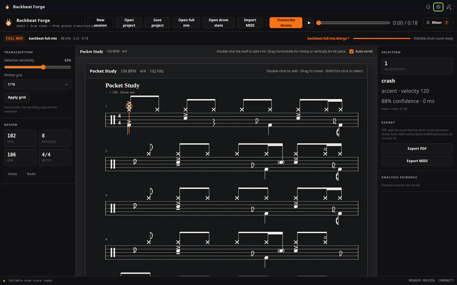 Backbeat Forge screenshot 2