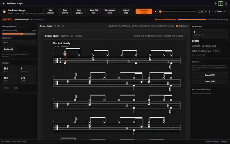 Backbeat Forge screenshot 2