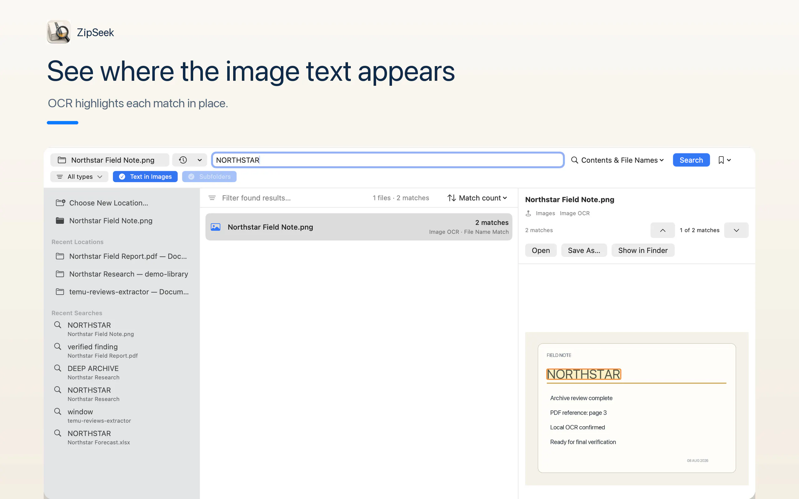 ZipSeek gallery image