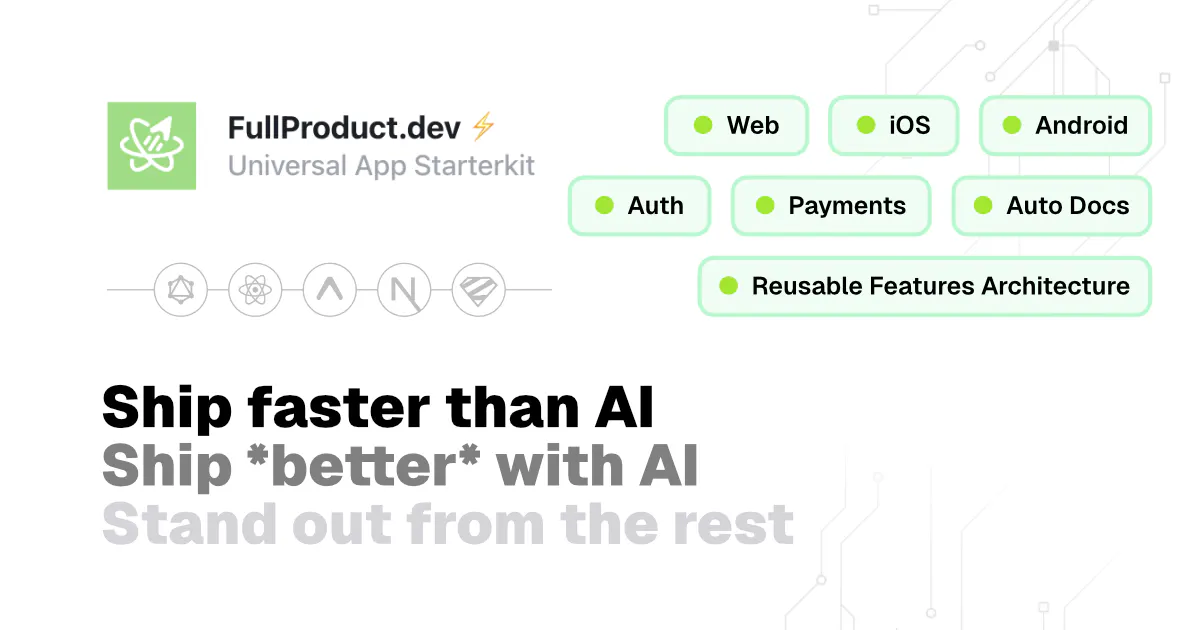 FullProduct.dev - Universal App Kit gallery image