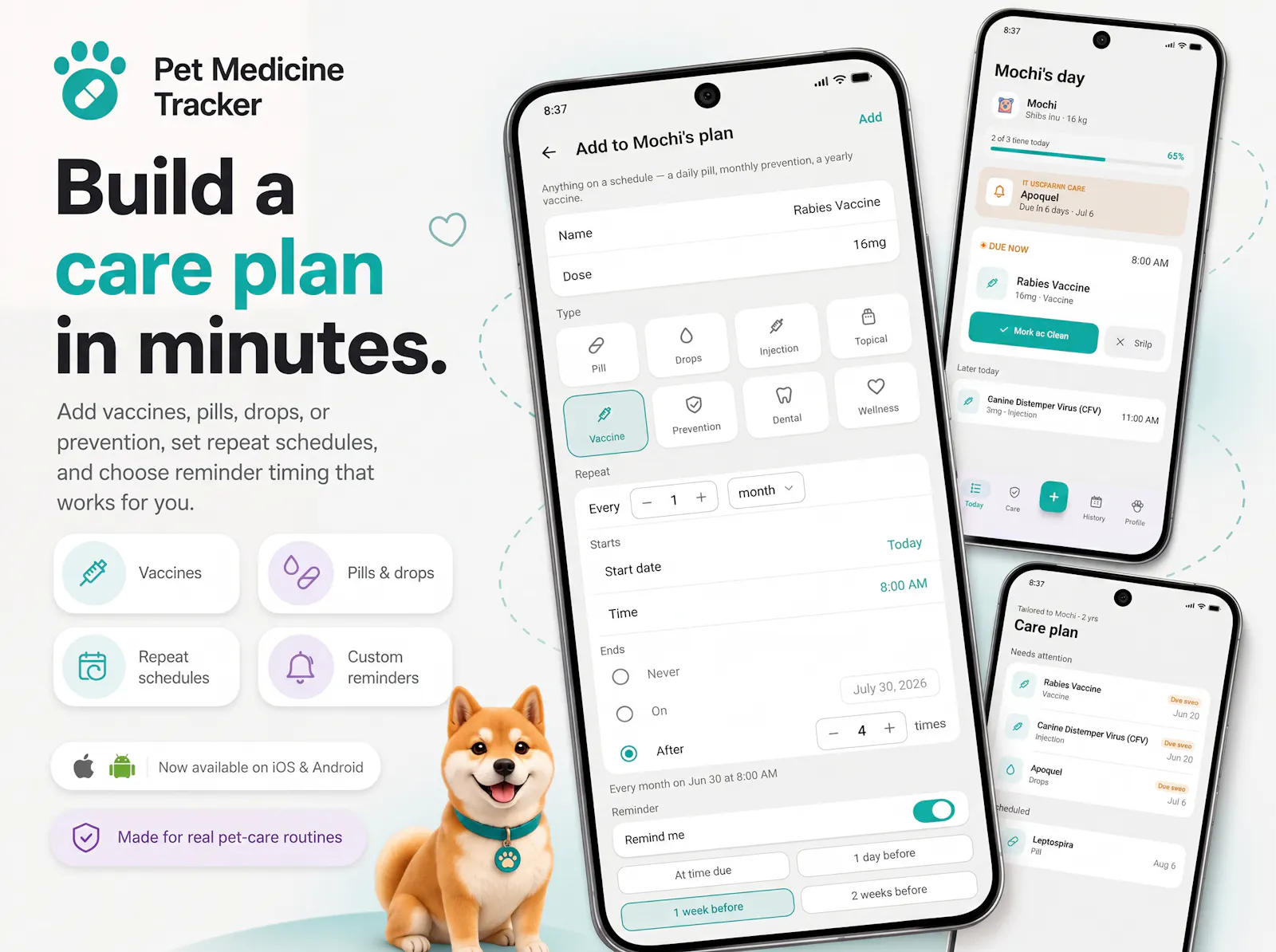Pet Medicine Tracker screenshot 2