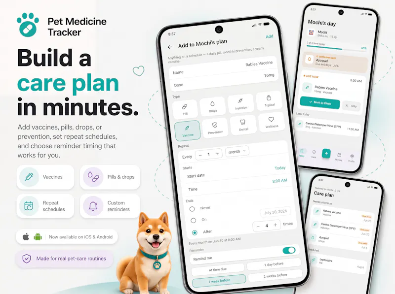 Pet Medicine Tracker screenshot 2