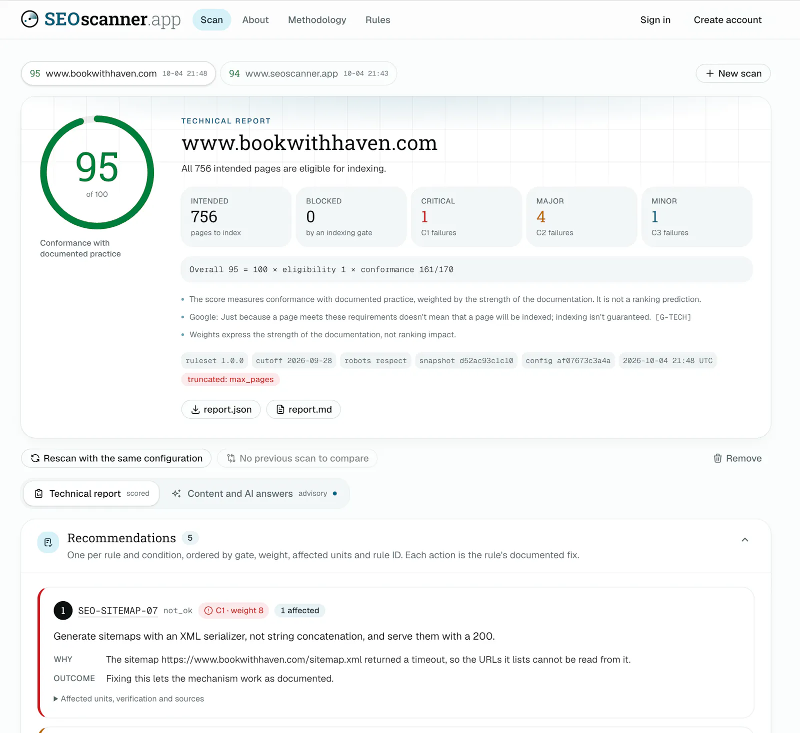 Ground-Truth SEO Scanner screenshot 2