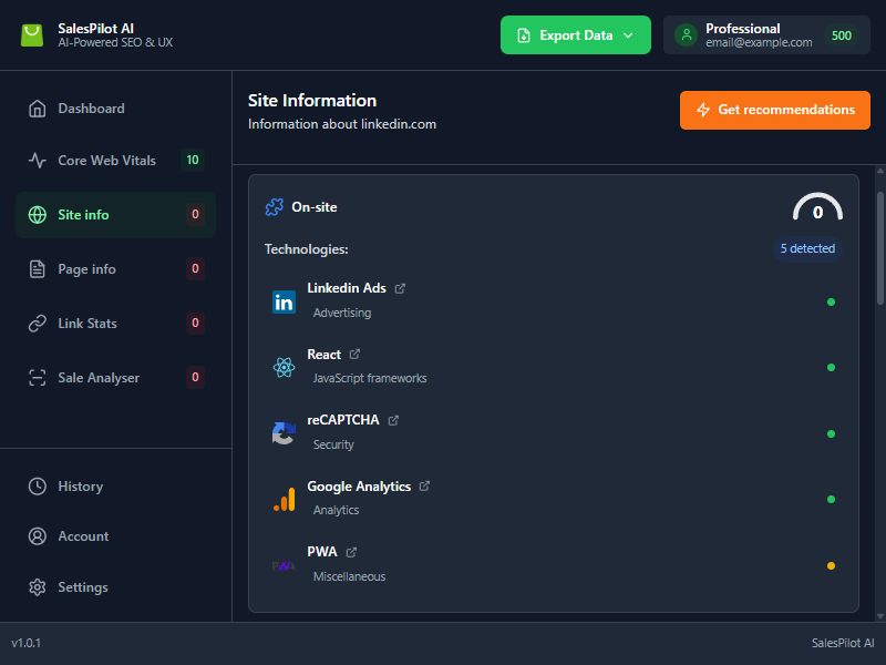 Média Vendeuse AI - Assistant SEO et UX - Extension Chrome 7