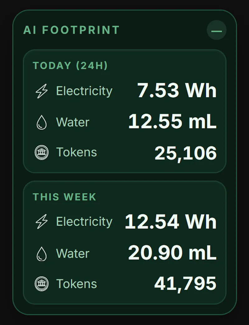 AI Eco Tracker screenshot 1