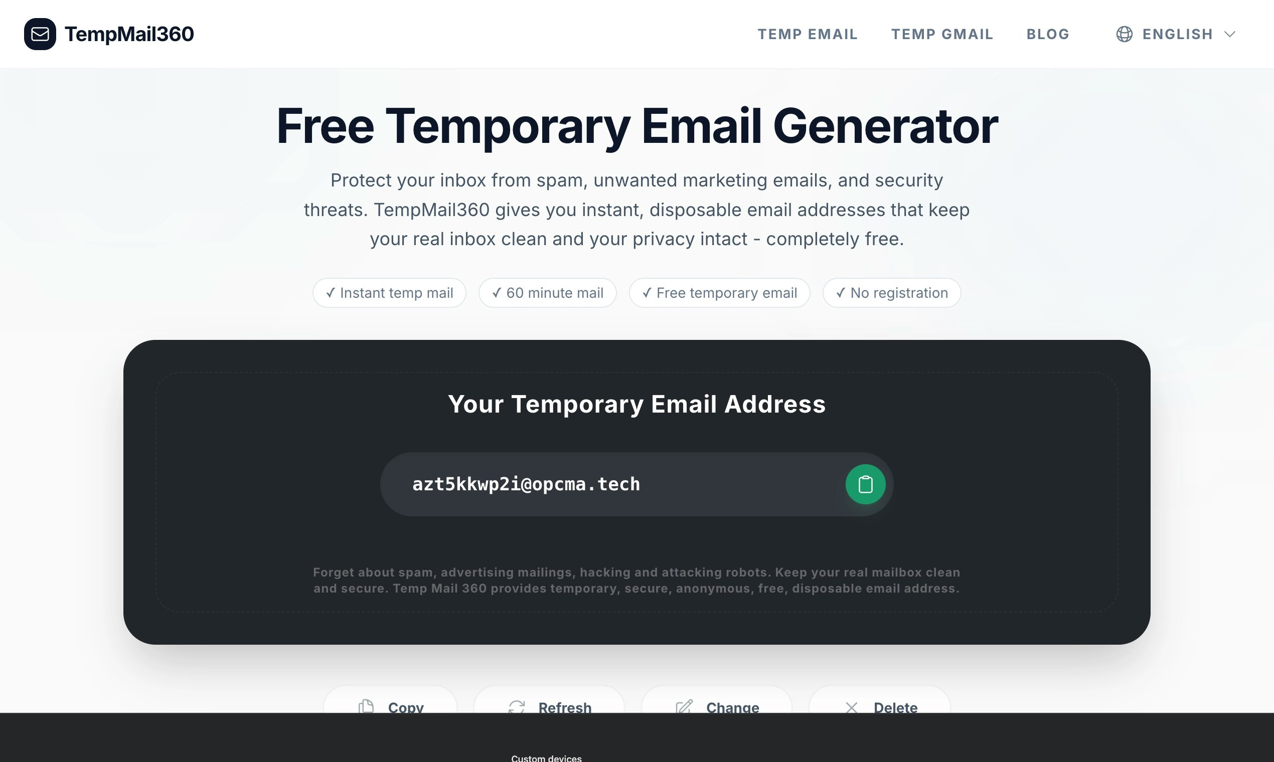 TempMail360- Temp Mail & Gmail Generator media 1