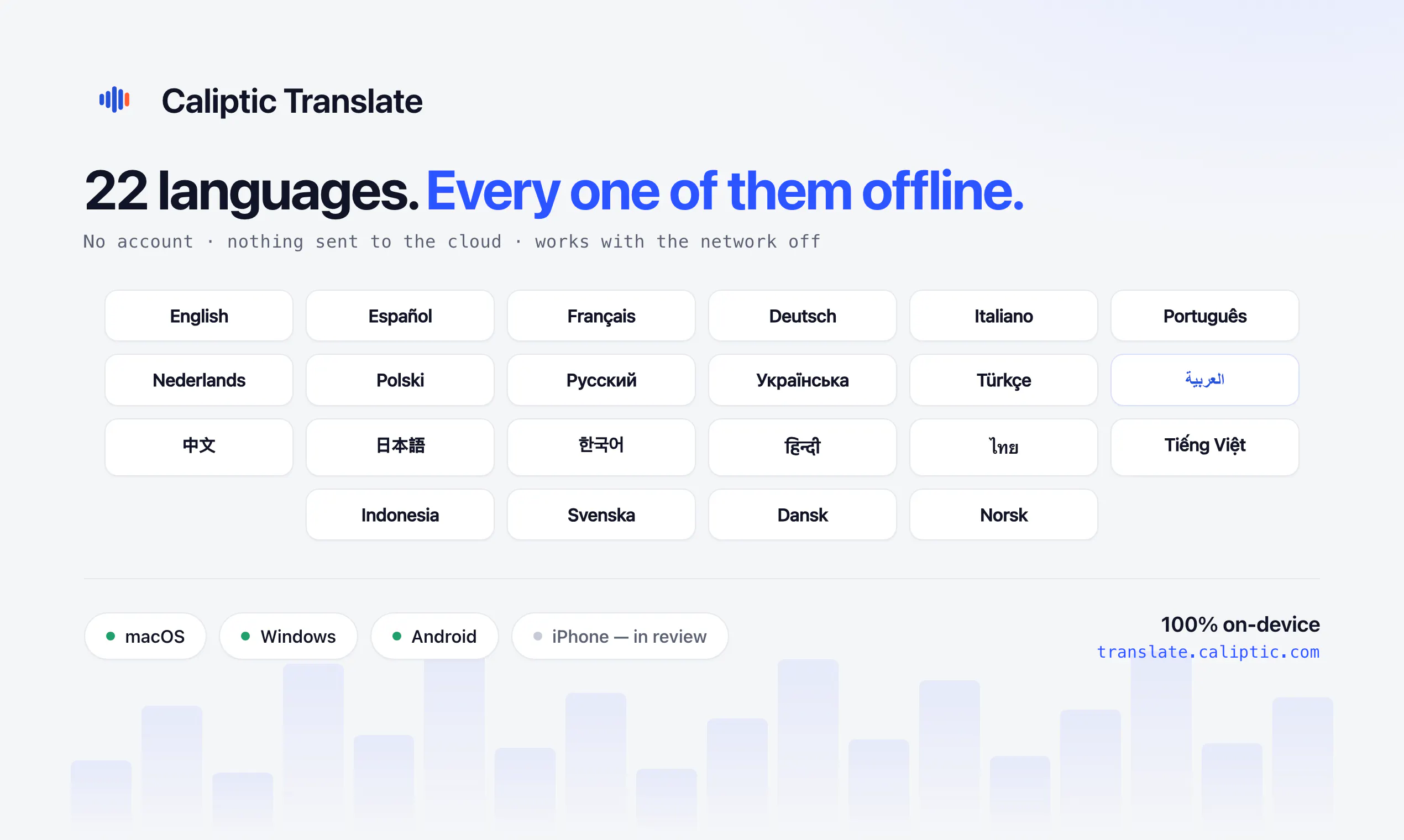 Caliptic Translate — Real gallery image