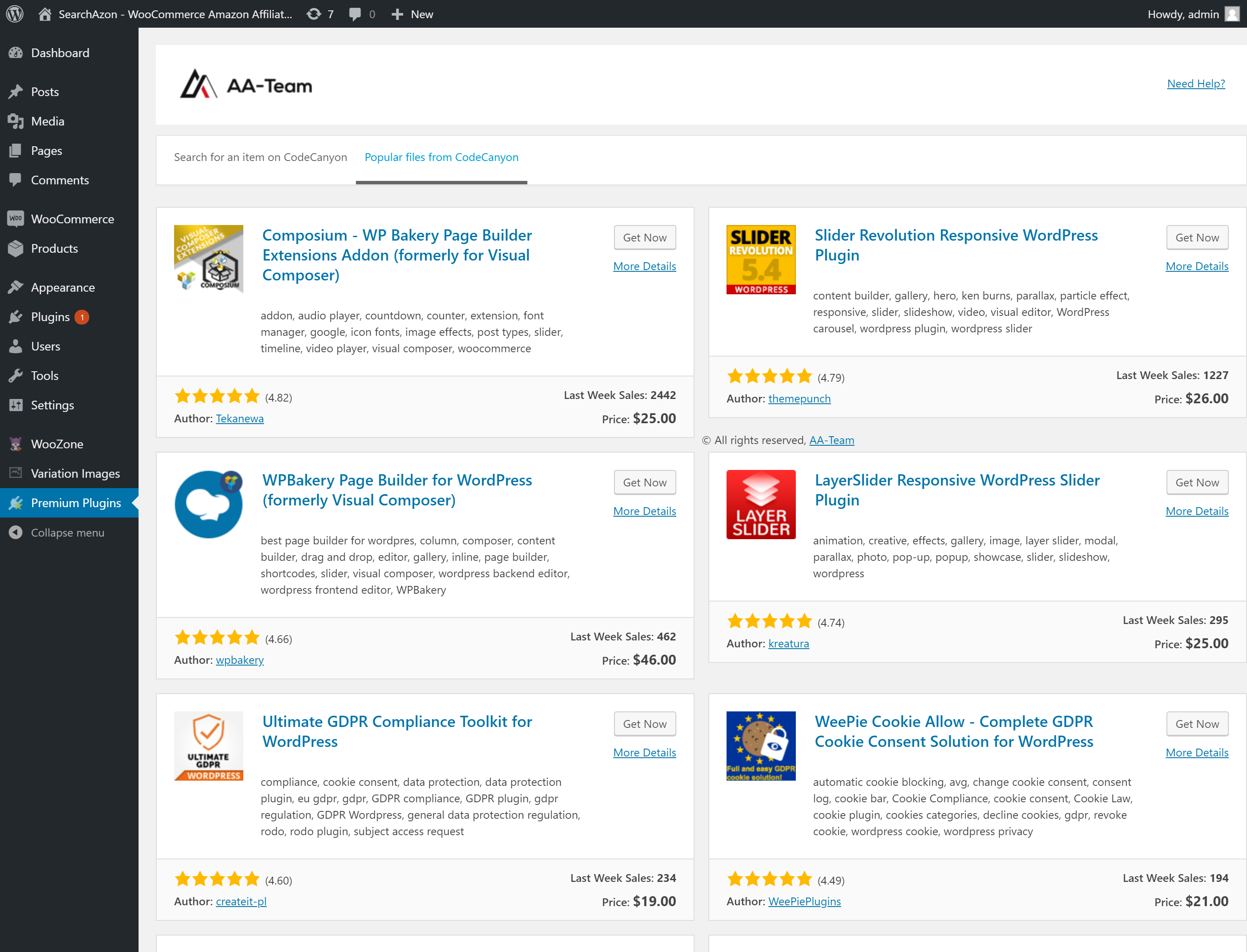 WordPress Premium Plugins gallery image