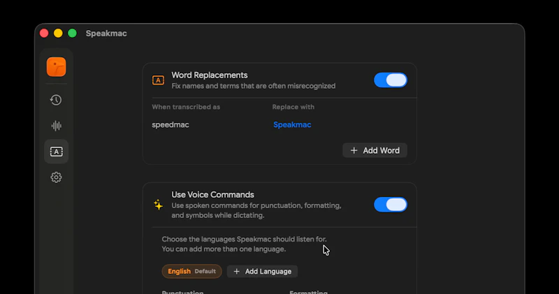 Speakmac screenshot 4