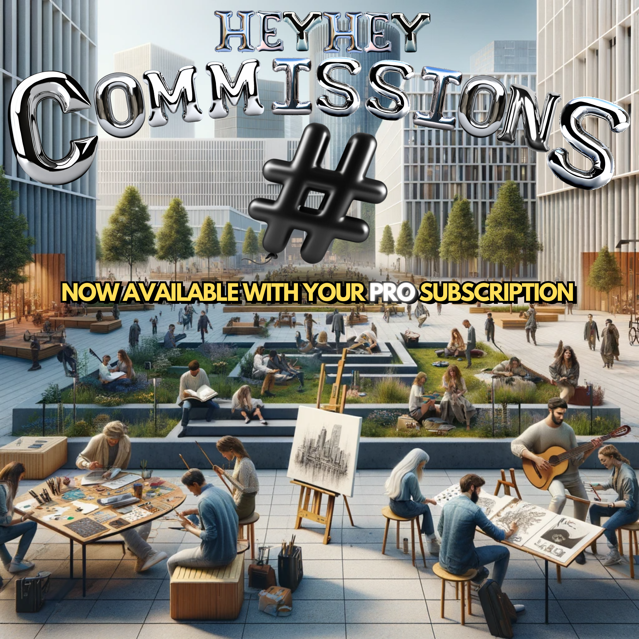 Heyhey: Comissões media 6