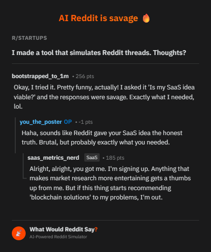 AI Reddit Simulator gallery image