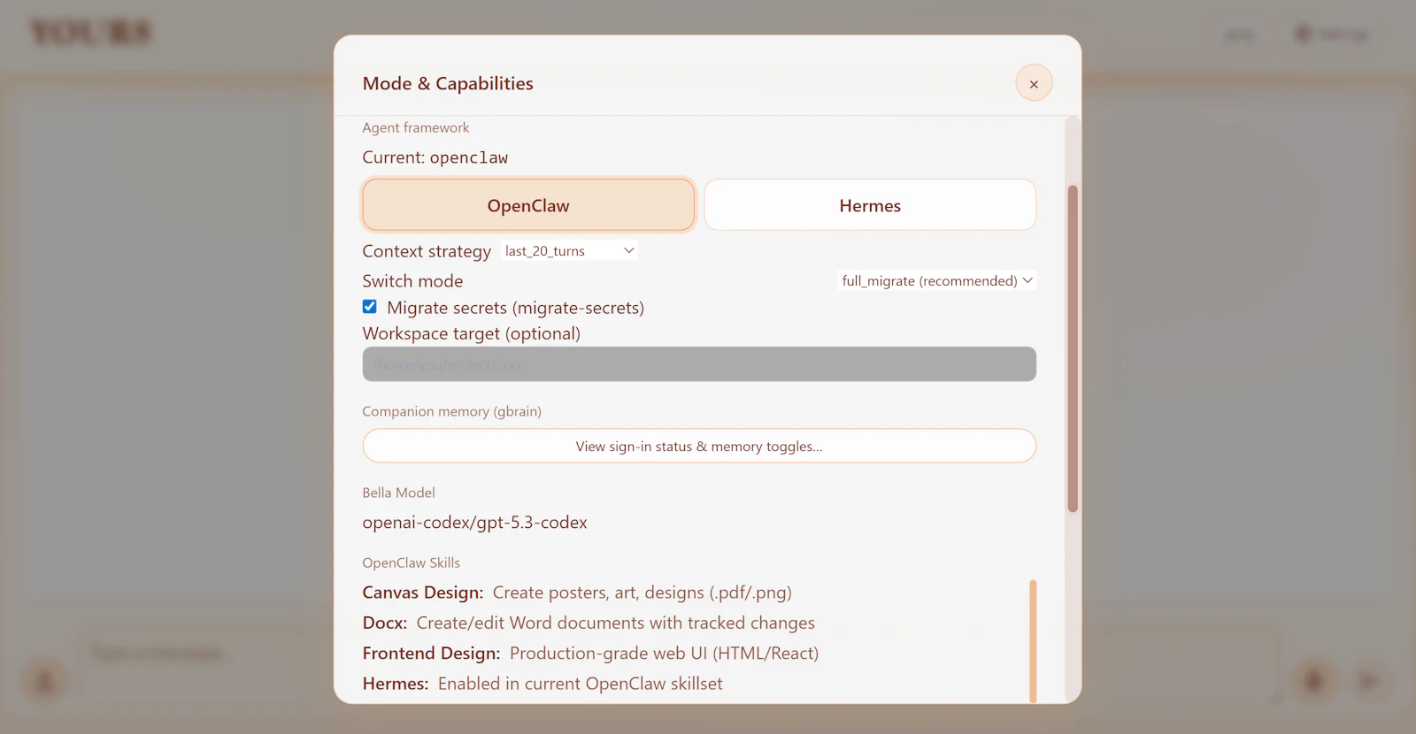 Yours: AI companion screenshot 1