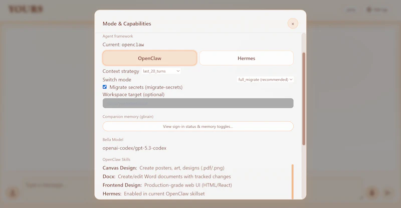 Yours: AI companion screenshot 1