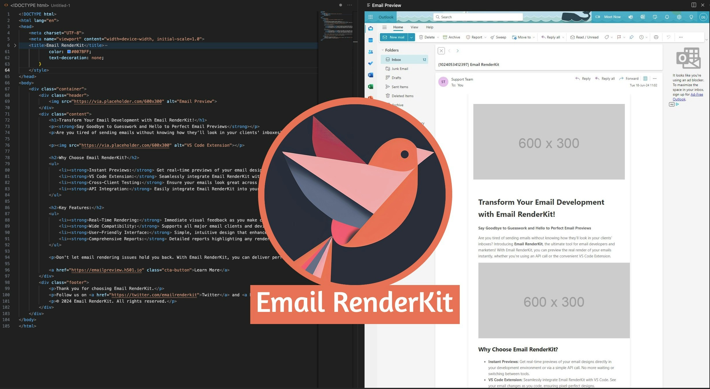 E -posta renderKit - Alıcılarınız gibi e -postanızı görün medya 2