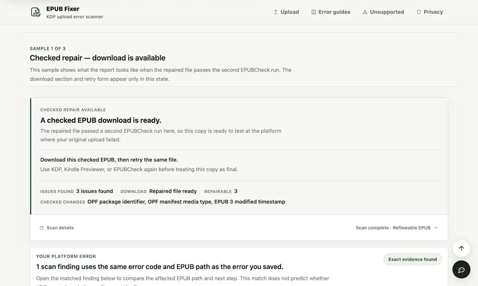 EPUB Fixer screenshot 2