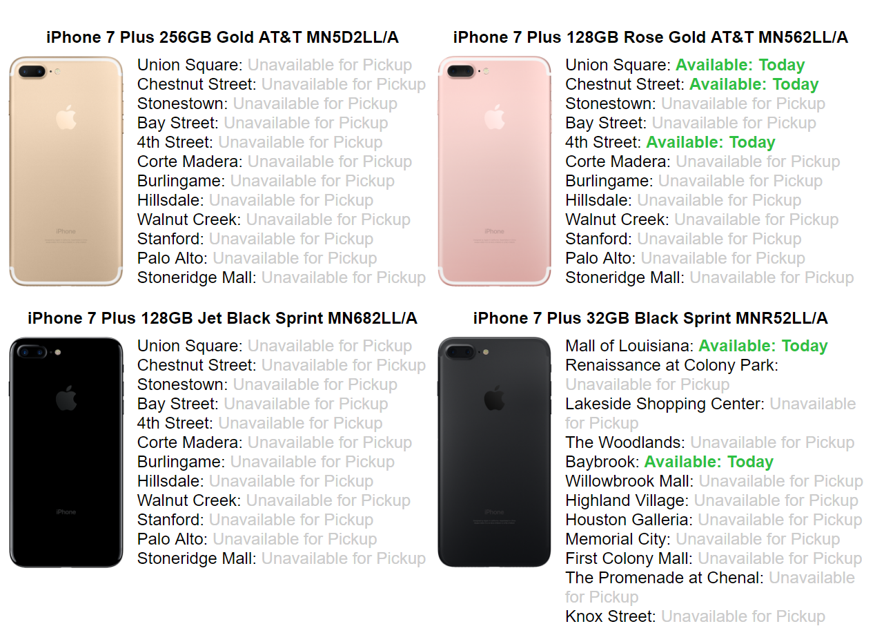 Where can I find an iPhone 7? gallery image