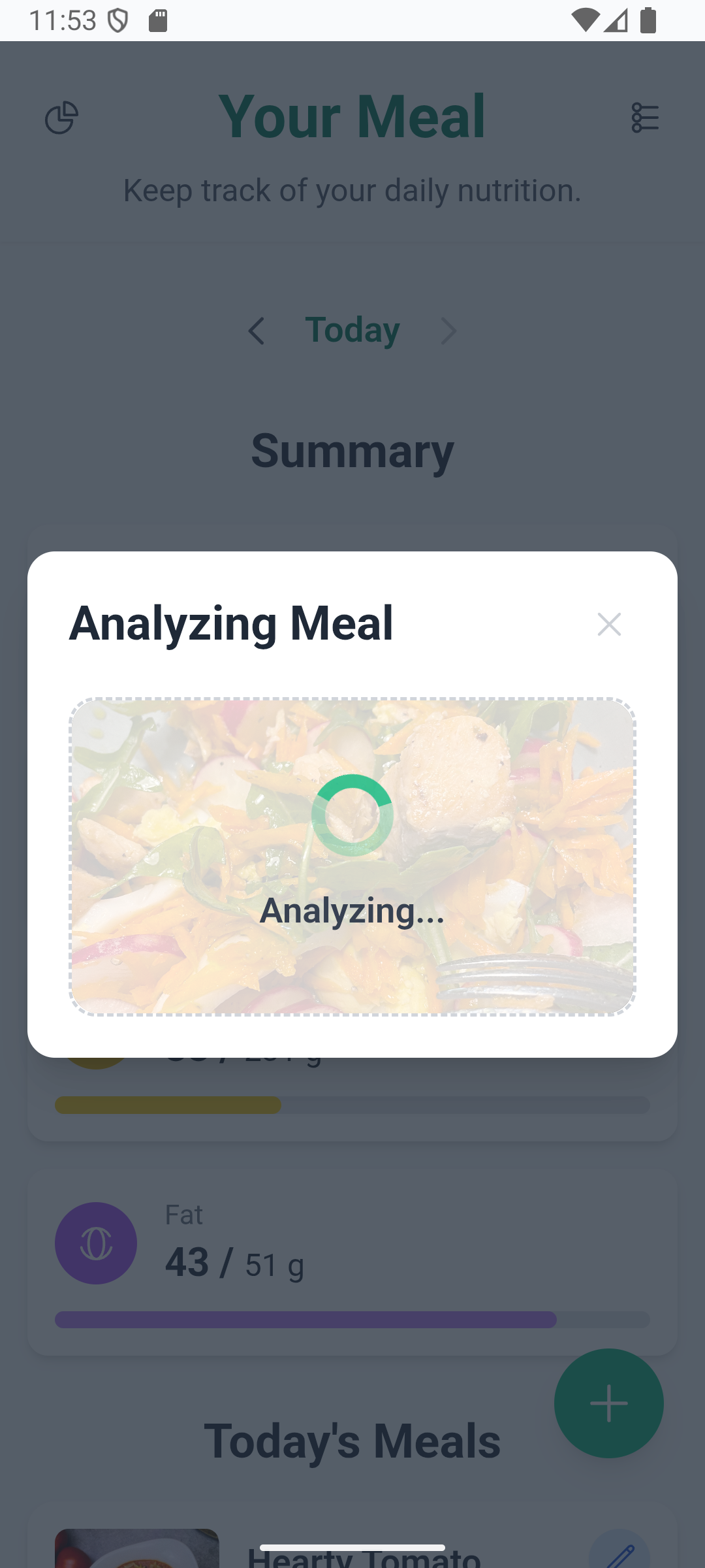 Ваша еда: AI Calorie Tracker - Сделайте фото - ИИ мгновенно считает ваши калории и макросы! медиа 3