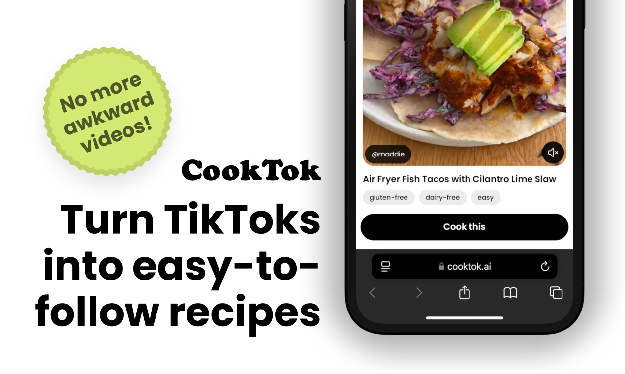 startuptile CookTok-Turn TikToks into easy-to-follow recipes