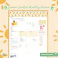 Summer Cocktail Monthly Planner