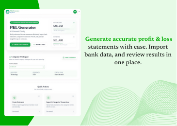 Profit & loss Generator (PNL) - Screenshot 2 showing product features and functionality